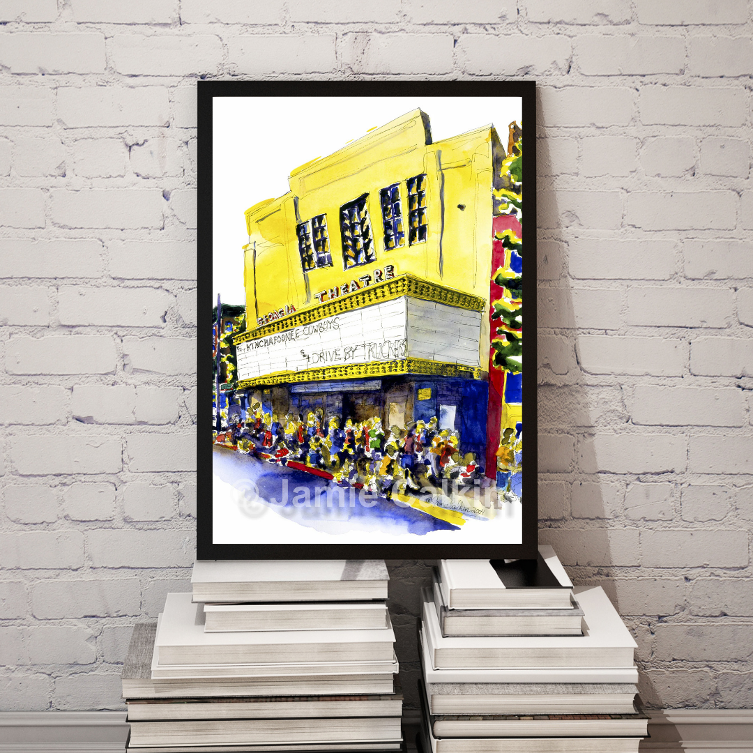 Georgia Theatre in Yellow