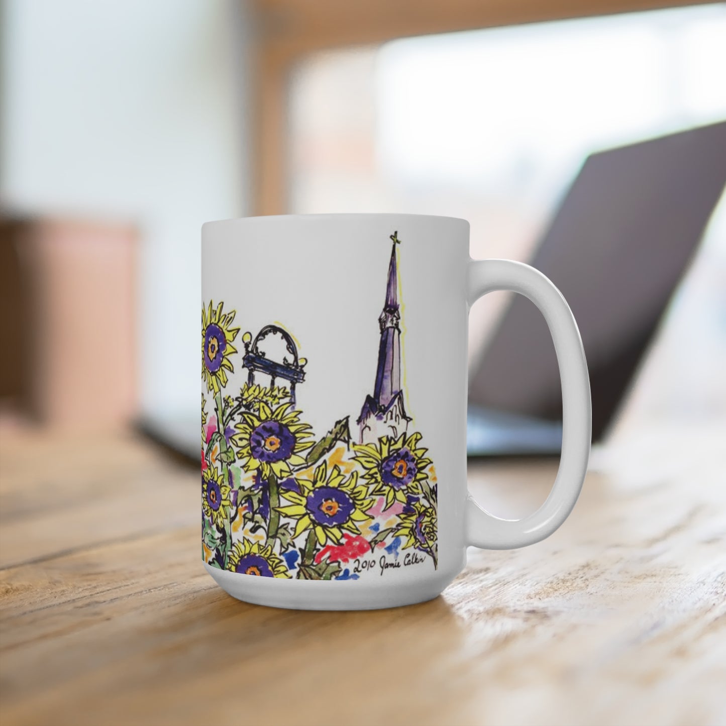 Athens in Sunflowers Mug
