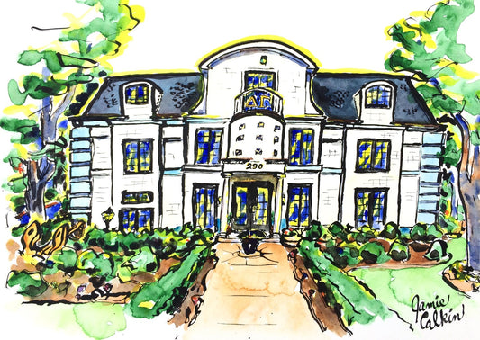 Delta Gamma Sorority House at University of Georgia - UGA Art Print