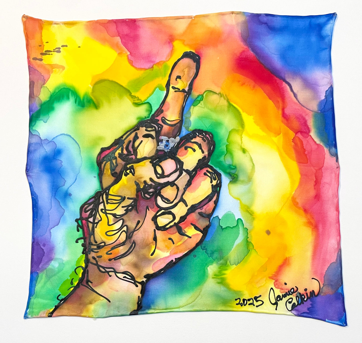 Colorful Middle Finger