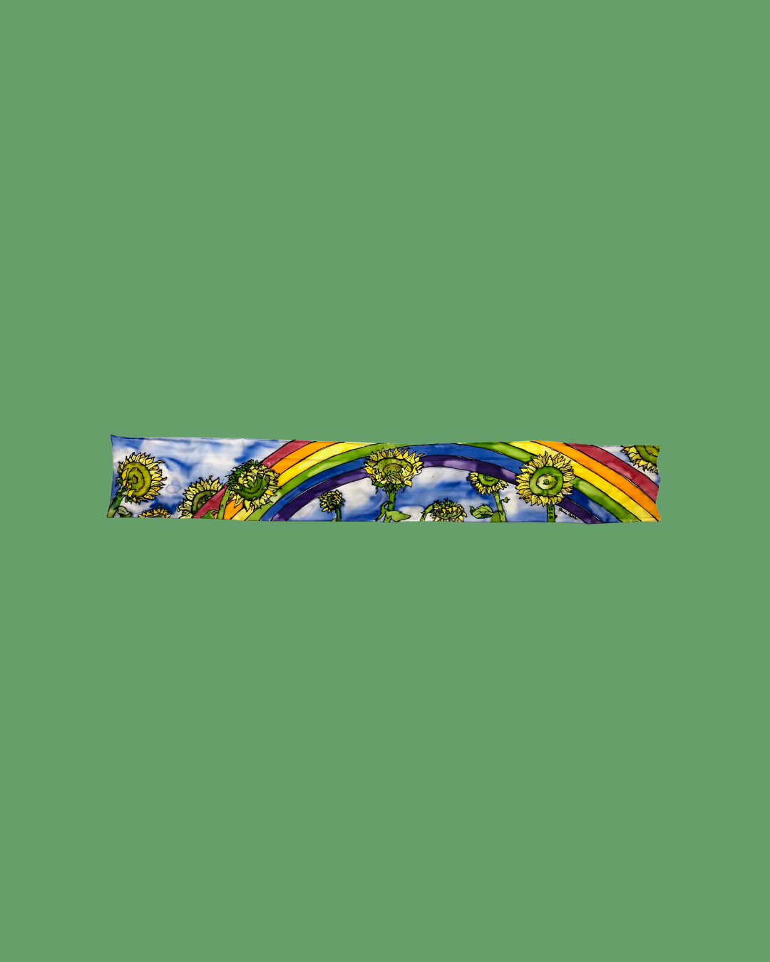 Sunflowers with Rainbow