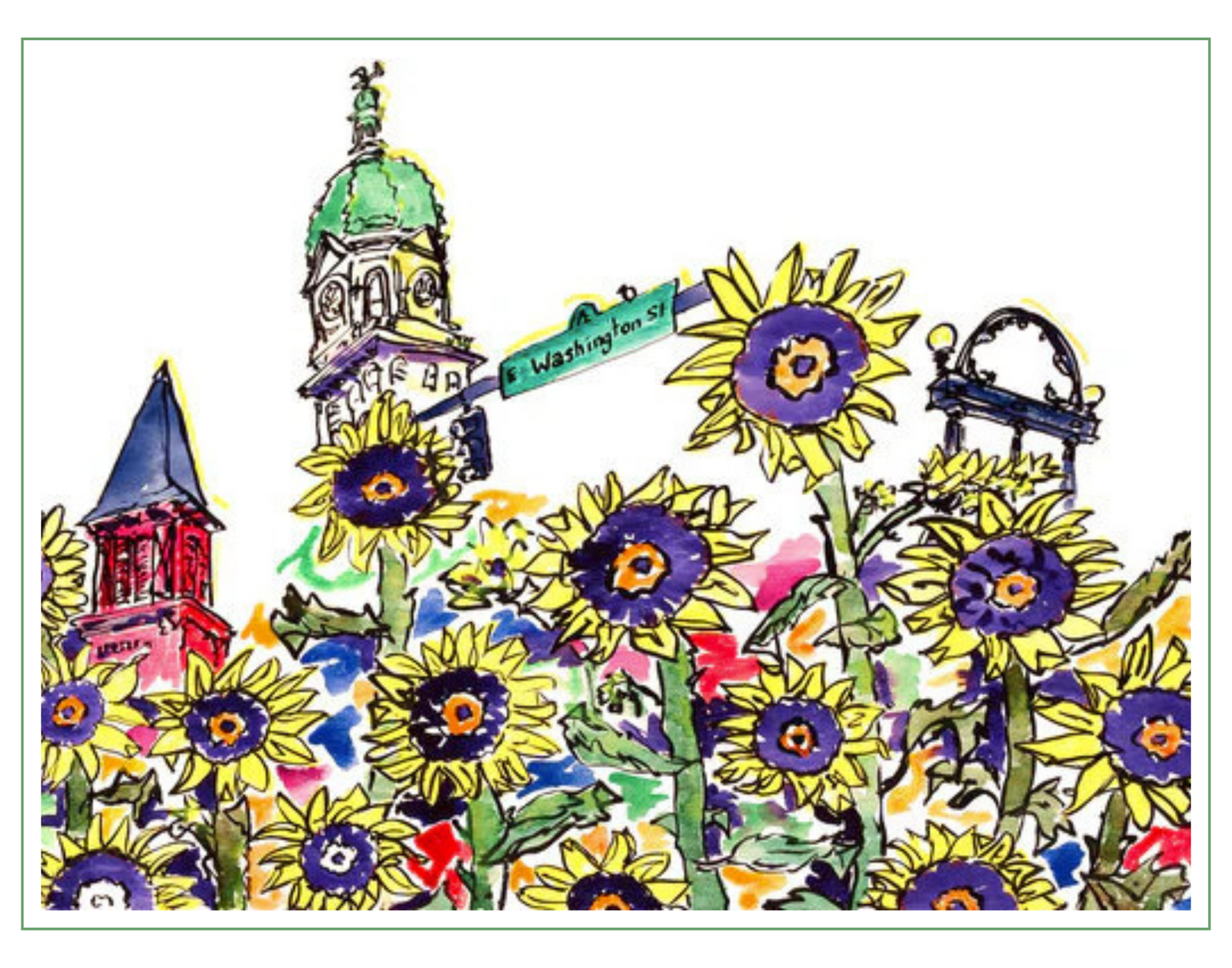 Athens in Sunflower
