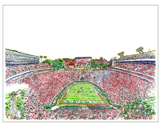 INSIDE SANFORD STADIUM WITH BELL & ARCH