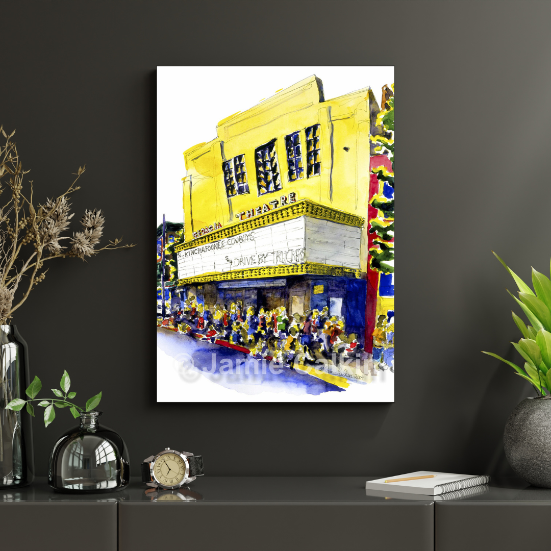 Georgia Theatre in Yellow