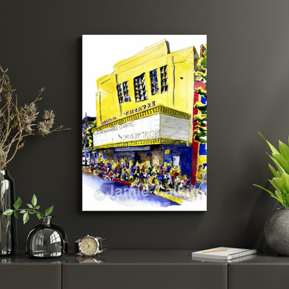 Georgia Theatre in Yellow