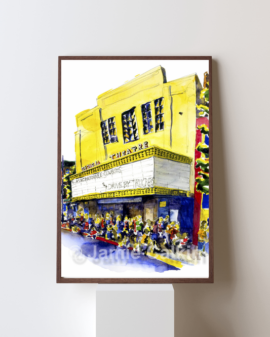 Georgia Theatre in Yellow