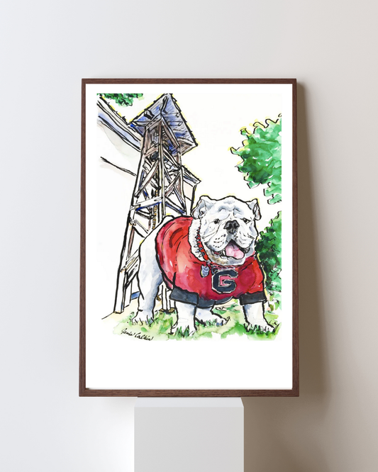 Uga with the Chapel Bell