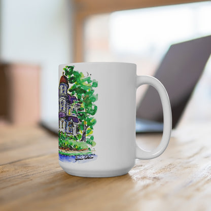 15oz Mug of Delta Phi Epsilon House at UGA