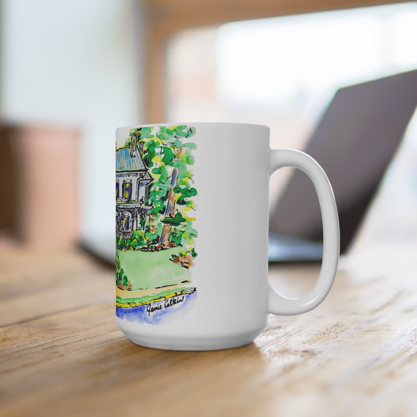 15oz Mug of Alpha Delta Pi House at UGA