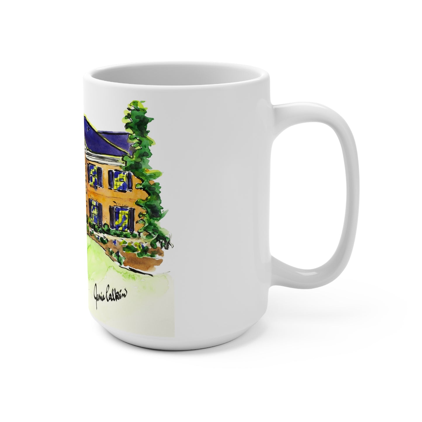 15oz Mug of Alpha Chi Omega House at UGA