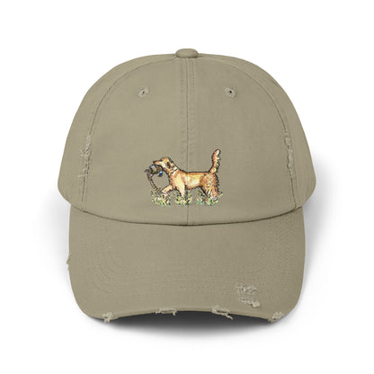 Golden Retriever with Pheasant Cap