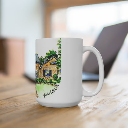 15oz Mug with Chi Omega House at UGA