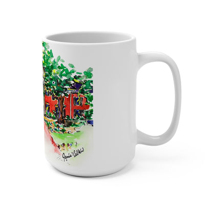 15oz Mug with Alpha Omicron Pi House at UGA