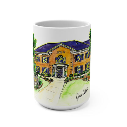 15oz Mug of Alpha Chi Omega House at UGA