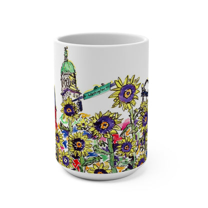 Athens in Sunflowers Mug