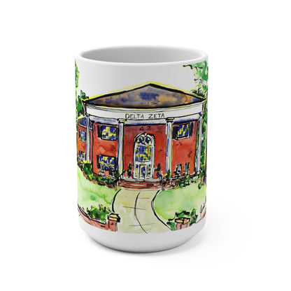 15oz Mug Delta Zeta House at UGA