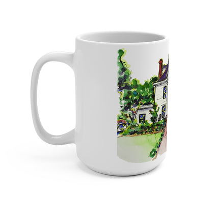 15oz Mug with Gamma Phi Beta House at UGA