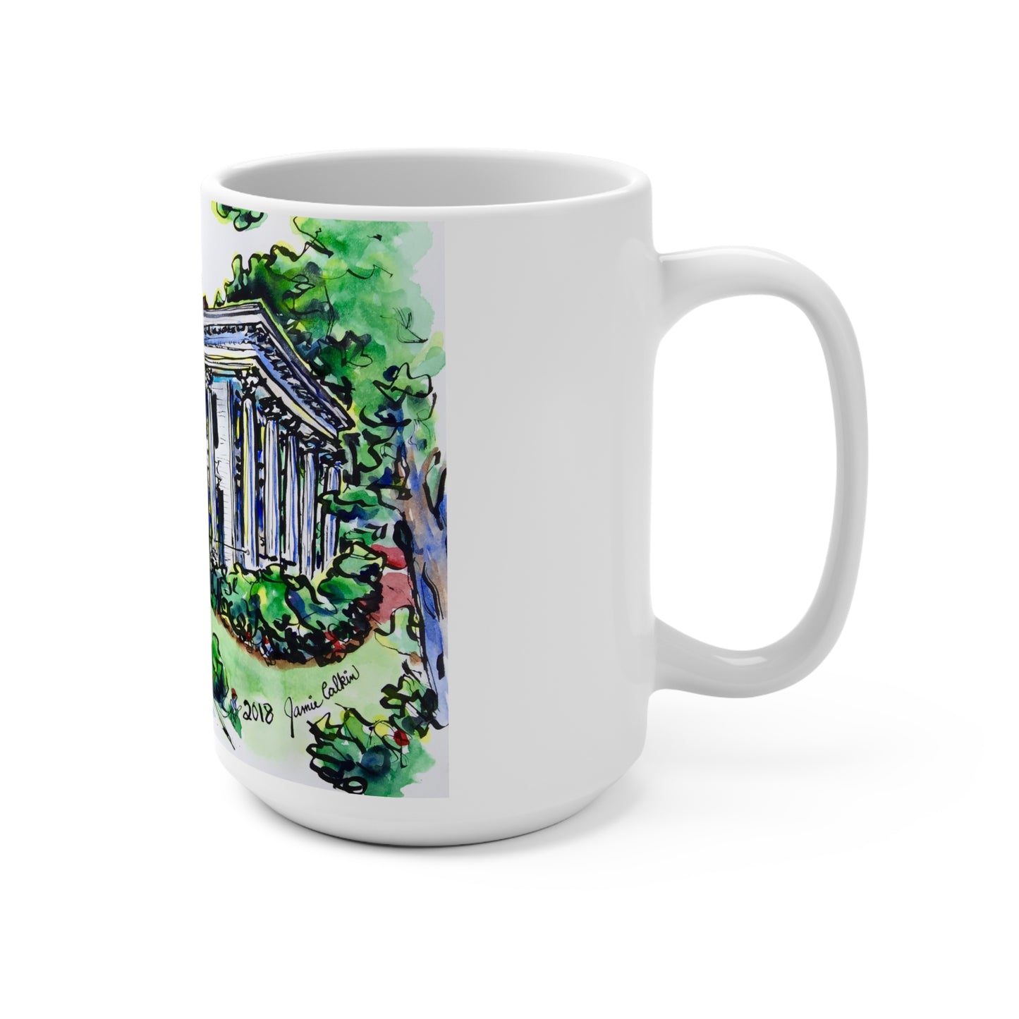 15oz Mug of Alpha Phi at UGA