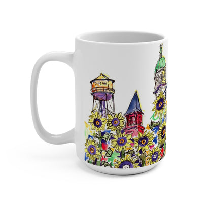 Athens in Sunflowers Mug