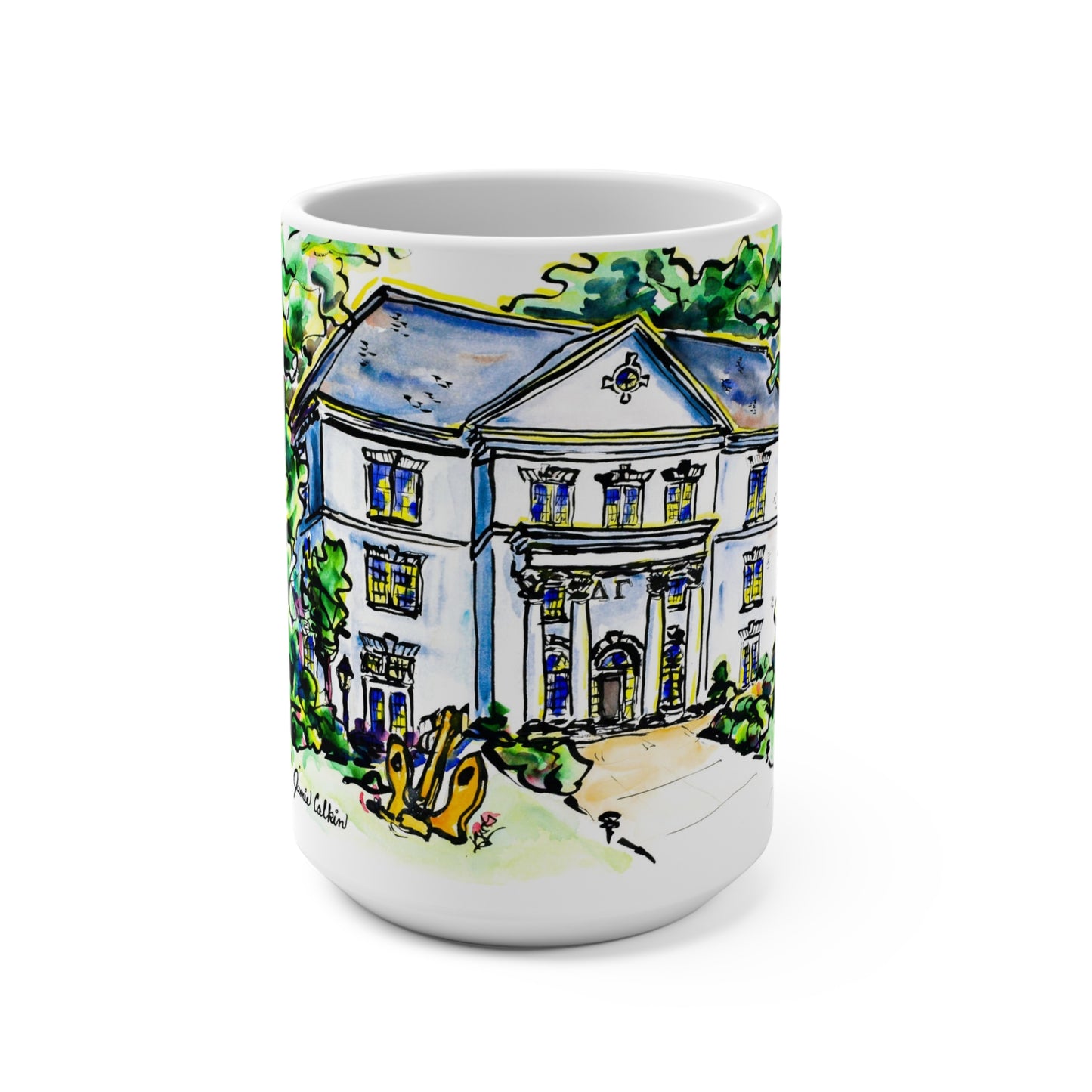 15oz Mug of Delta Gamma at UGA