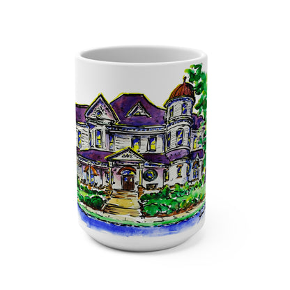 15oz Mug of Delta Phi Epsilon House at UGA