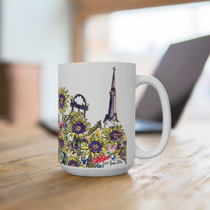 Athens in Sunflowers Mug
