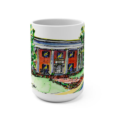 15oz Mug with Kappa Alpha Theta House at UGA