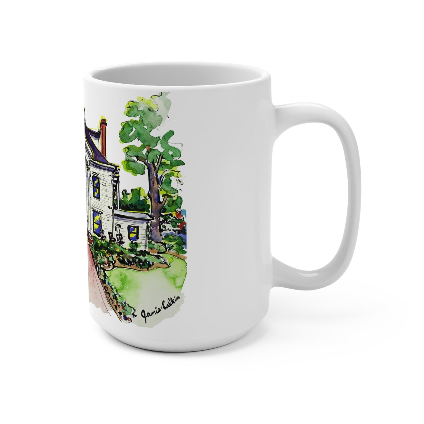 15oz Mug with Gamma Phi Beta House at UGA