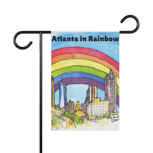 Colorful Atlanta in Rainbow Garden & House Flag