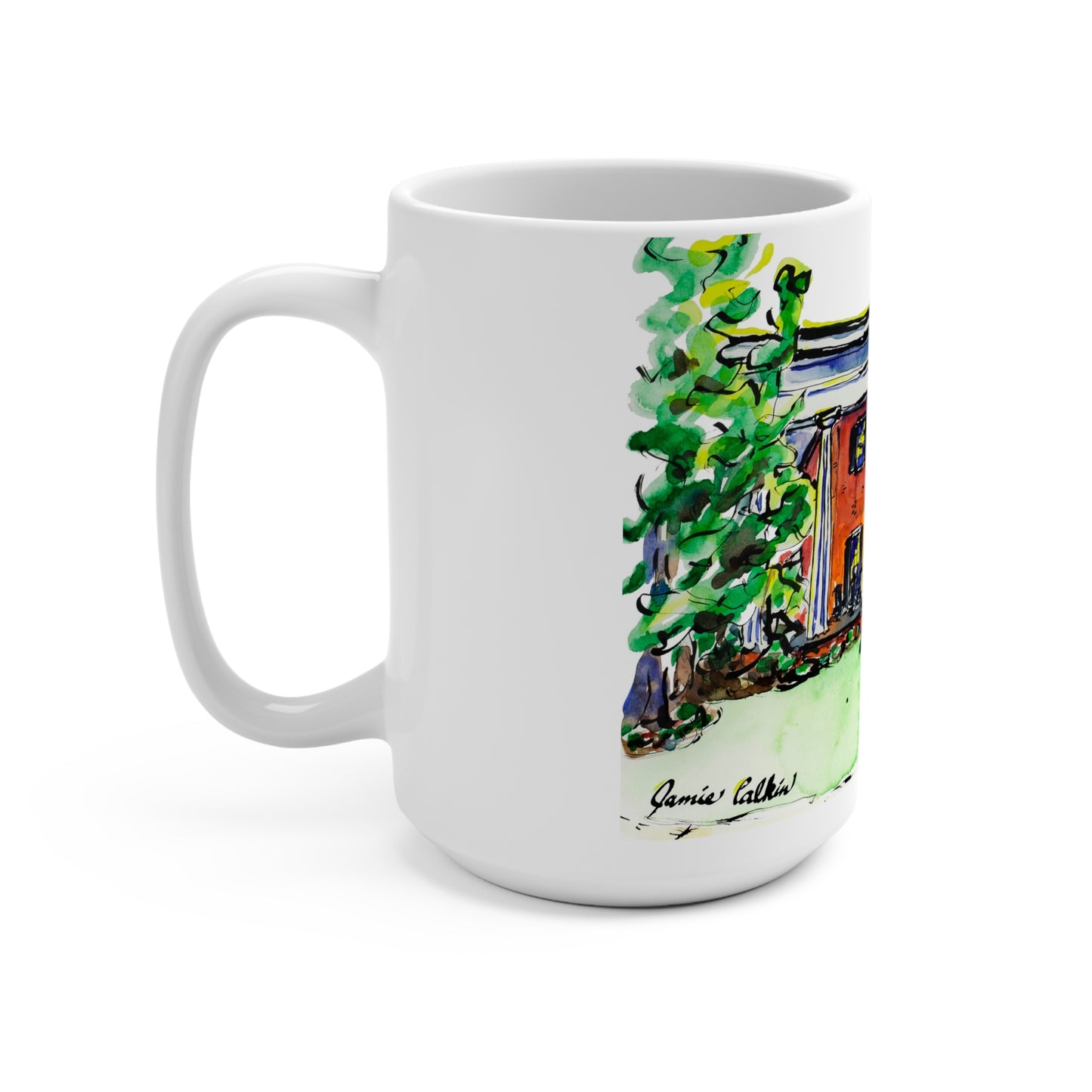 15oz Mug with Kappa Alpha Theta House at UGA