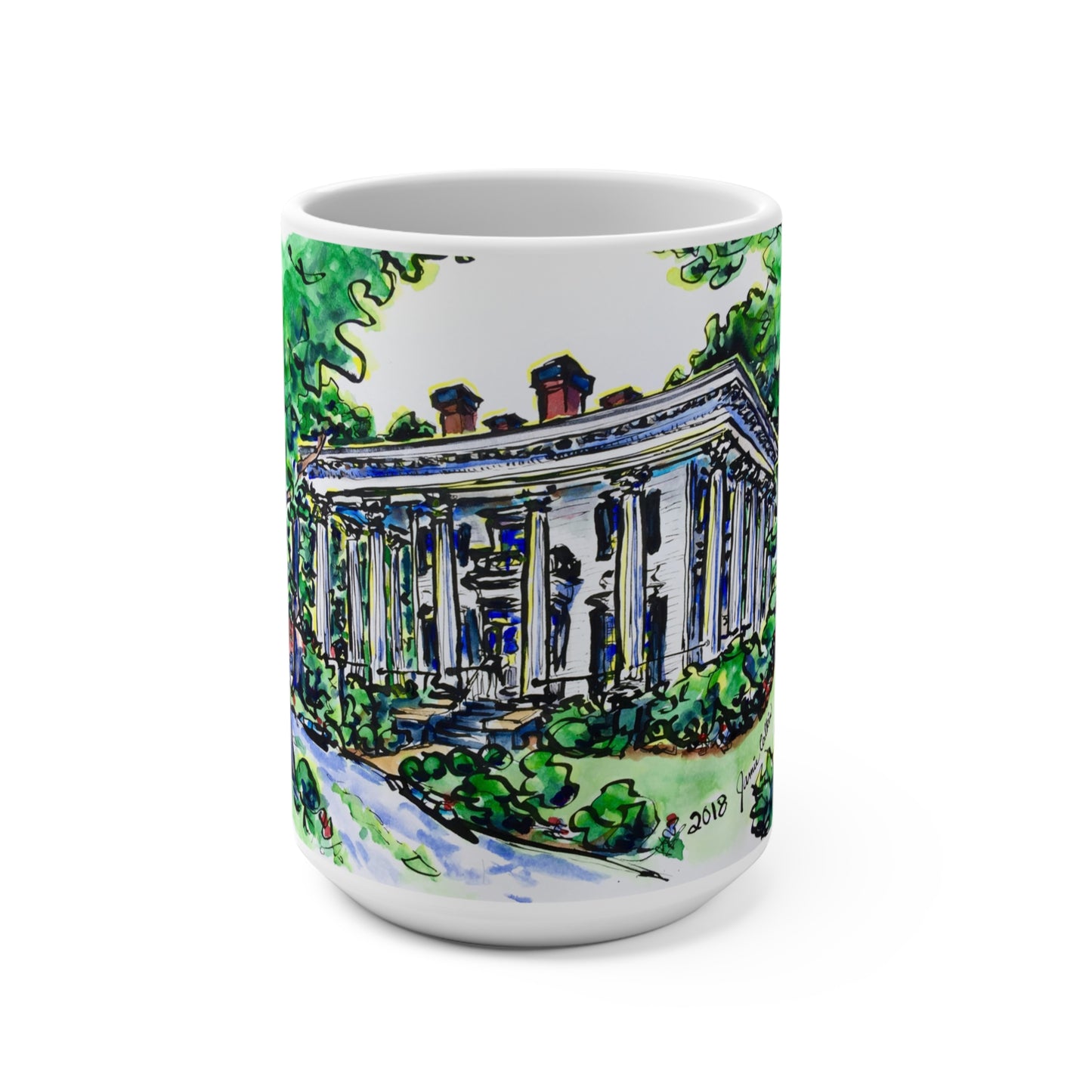 15oz Mug of Alpha Phi at UGA