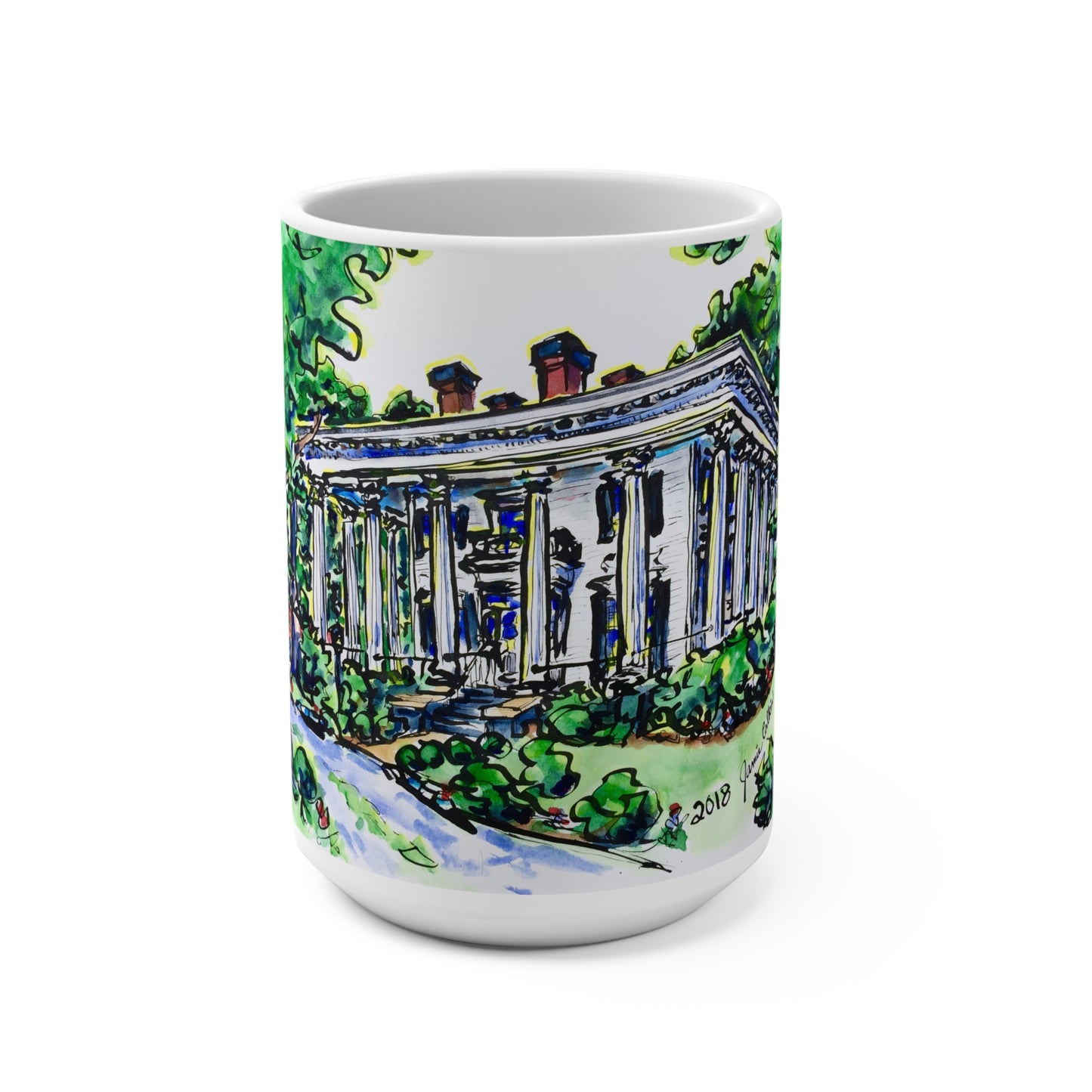 15oz Mug of Alpha Phi at UGA