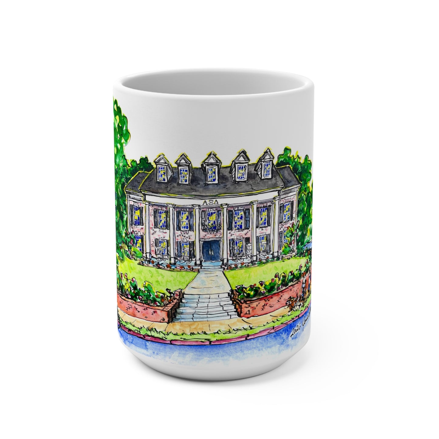 15oz Mug Alpha Xi Delta House at UGA