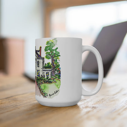 15oz Mug with Gamma Phi Beta House at UGA