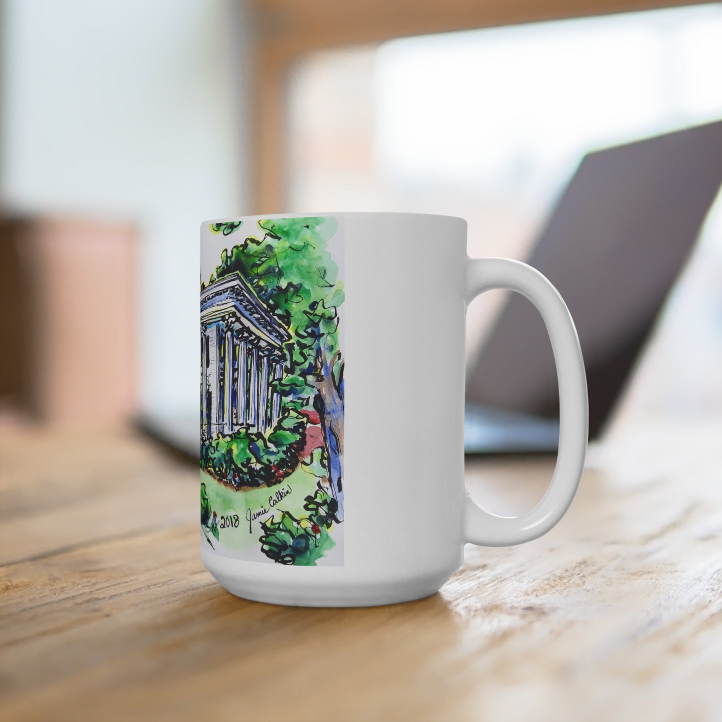 15oz Mug of Alpha Phi at UGA