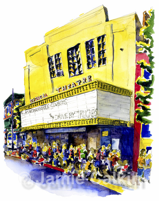 Georgia Theatre in Yellow