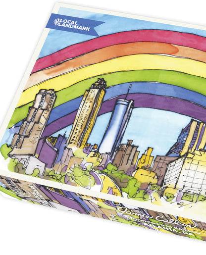 Downtown Atlanta in Rainbow~ 500 piece puzzle