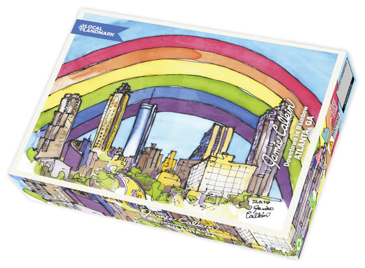 Downtown Atlanta in Rainbow~ 500 piece puzzle