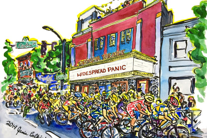 Red Georgia Theater with Wide Spread Panic