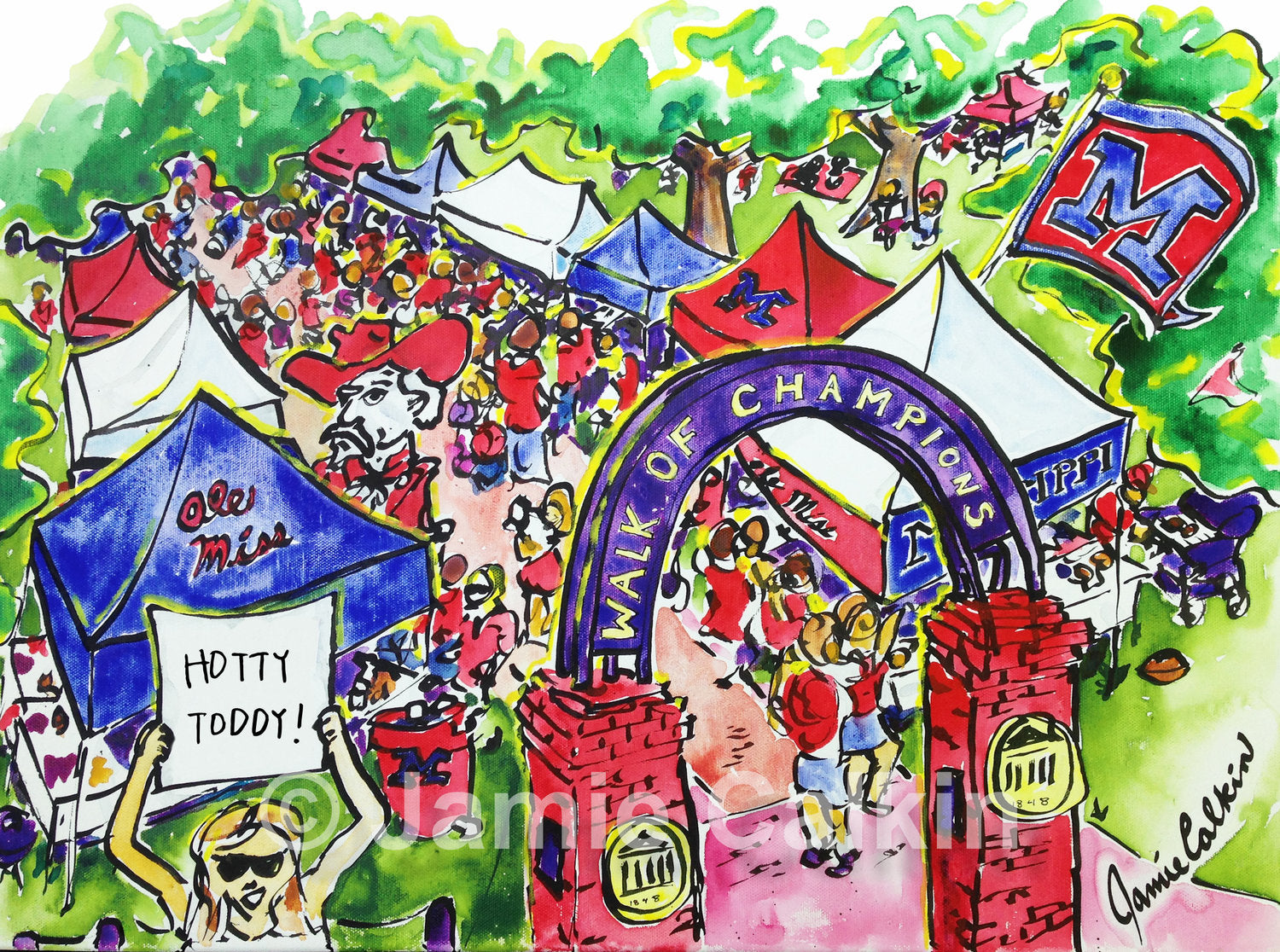 Ole-Mis – Jamie Calkin Art