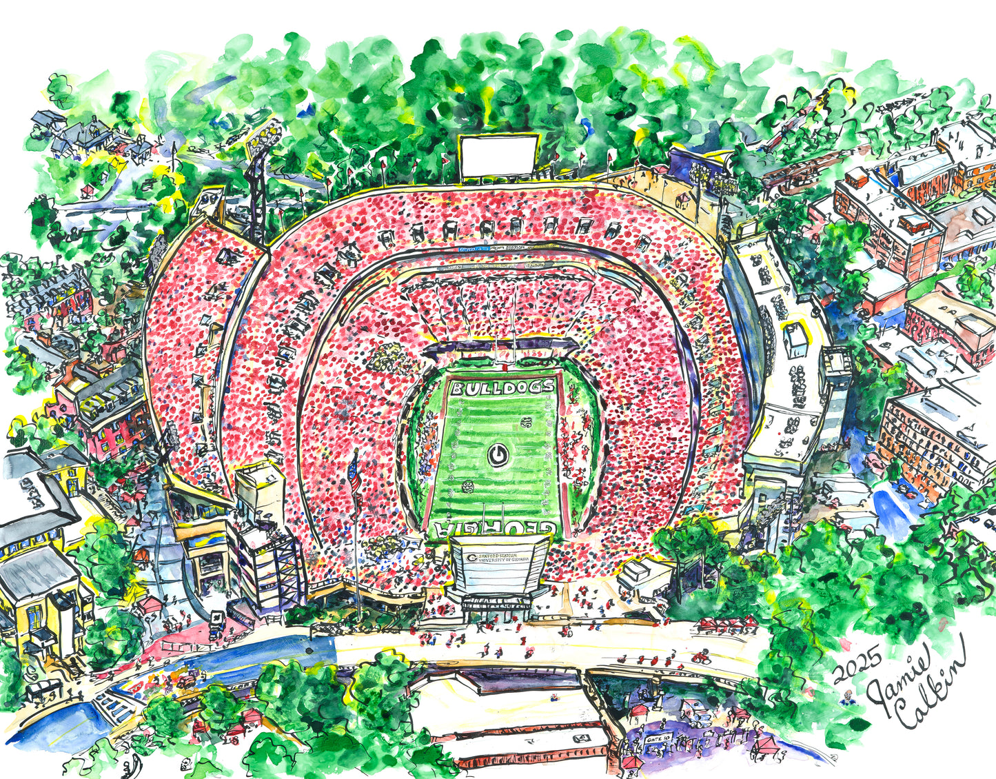 Sanford Stadium  Aerial View
