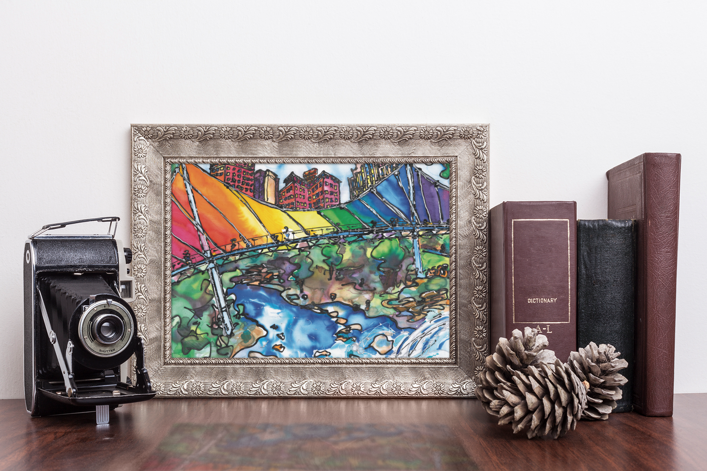 Greenville Liberty Bridge in Rainbow